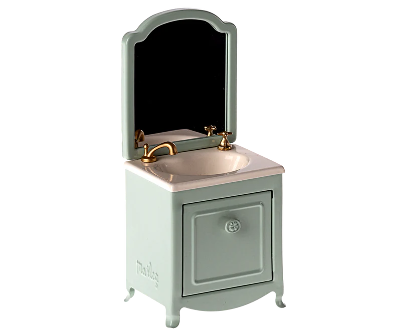 Maileg Sink Dresser, Mouse - Mint