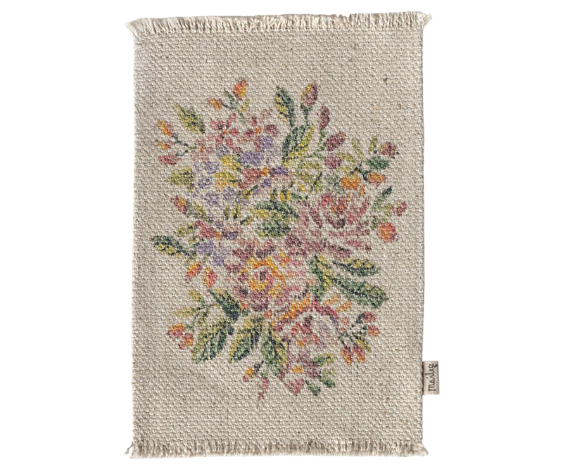 Maileg Rug, Flowers - Medium