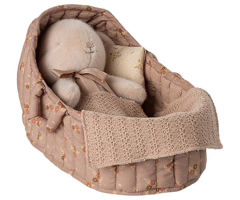 Maileg Carry Cot Large, Mouse