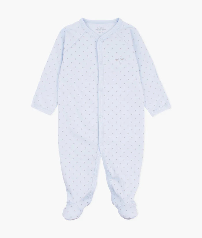 Livly Saturday Simplicity Footie - Blue