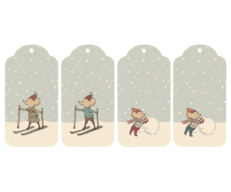 Maileg Christmas Gift Tags, 12 Pieces