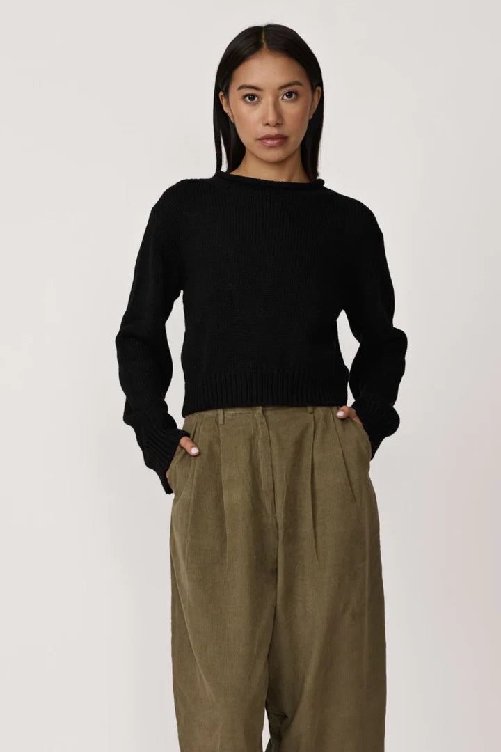 Laude the Label Mare Rolled Neck Sweater - Black