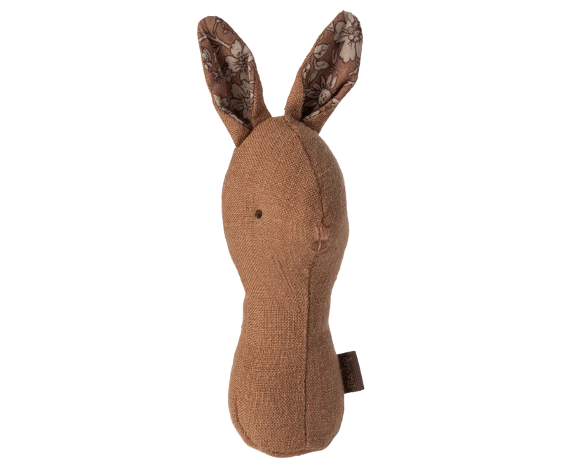 Maileg Lullaby Friends Rattle - Bunny - Chocolate