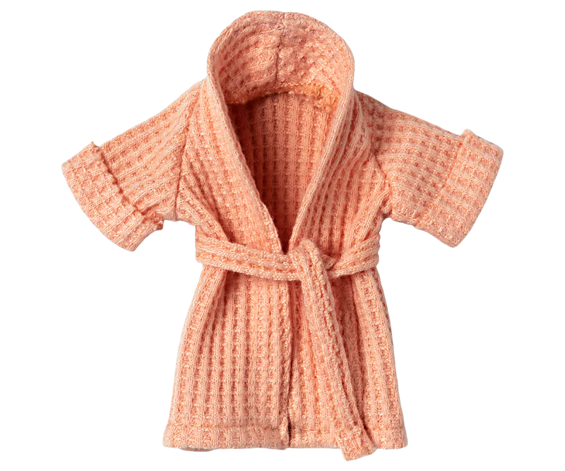 Maileg Bathrobe, Mum Mouse - Coral