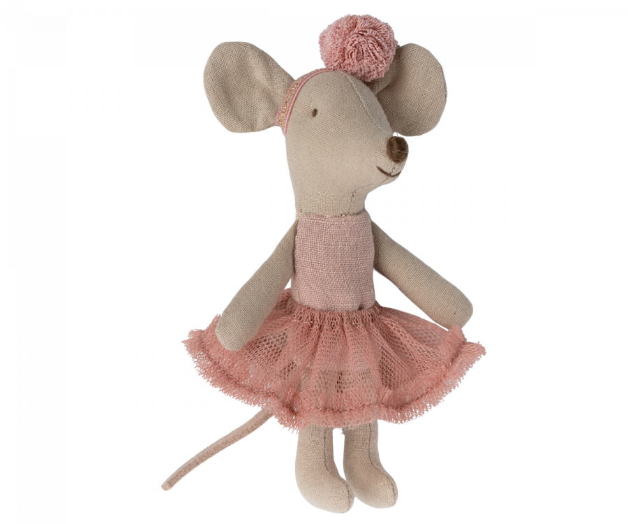 Maileg Ballerina Mouse - Little Sister - Rose