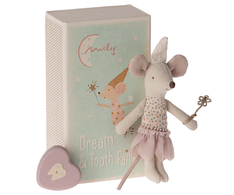 Maileg Tooth Fairy Mouse - Little Sister in Matchbox
