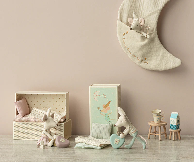 Maileg Tooth Fairy Mouse - Little Sister in Matchbox