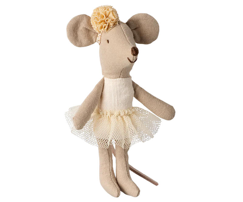 Maileg Ballerina Mouse - Little Sister - Off White