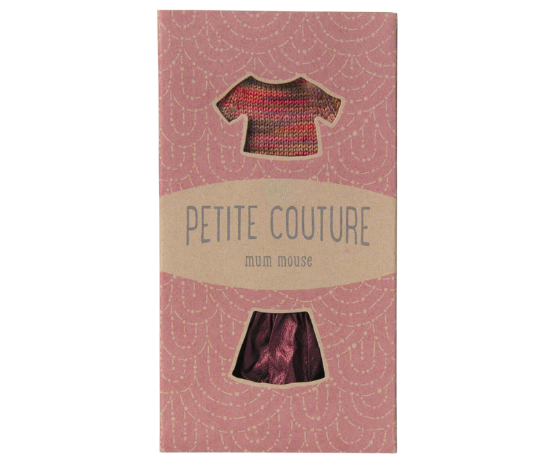 Maileg Skirt + Knitted Blouse - Mum Mouse