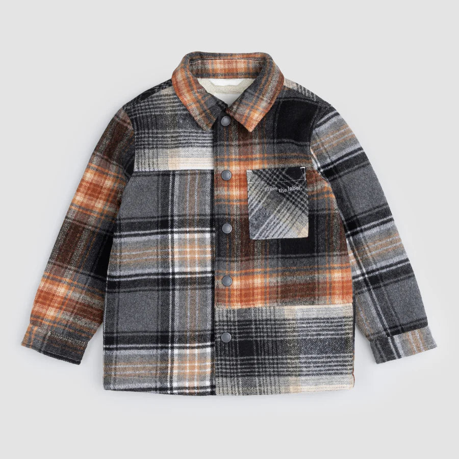 Miles the Label Copper Plaid Shacket