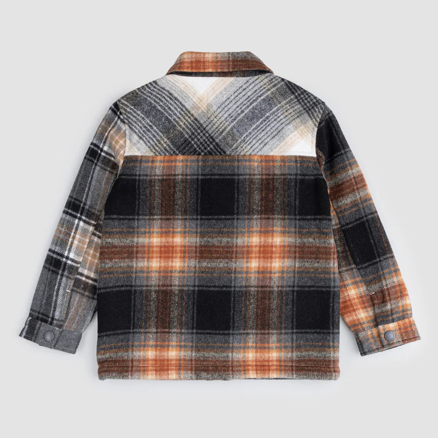 Miles the Label Copper Plaid Shacket