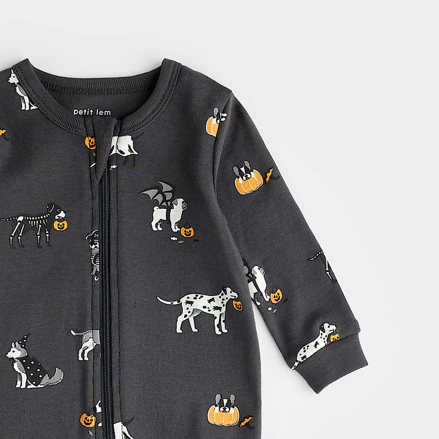 Petit Lem Howl-oween Print on Asphalt Sleeper