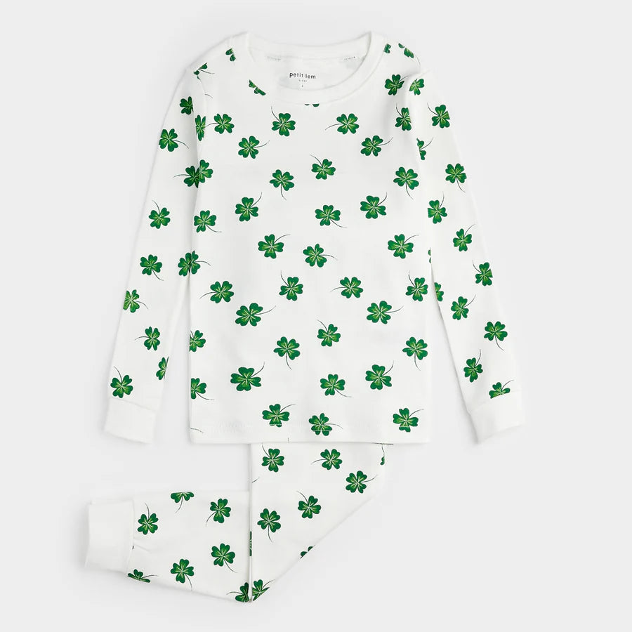 Petit Lem PJ Set - Clover Print