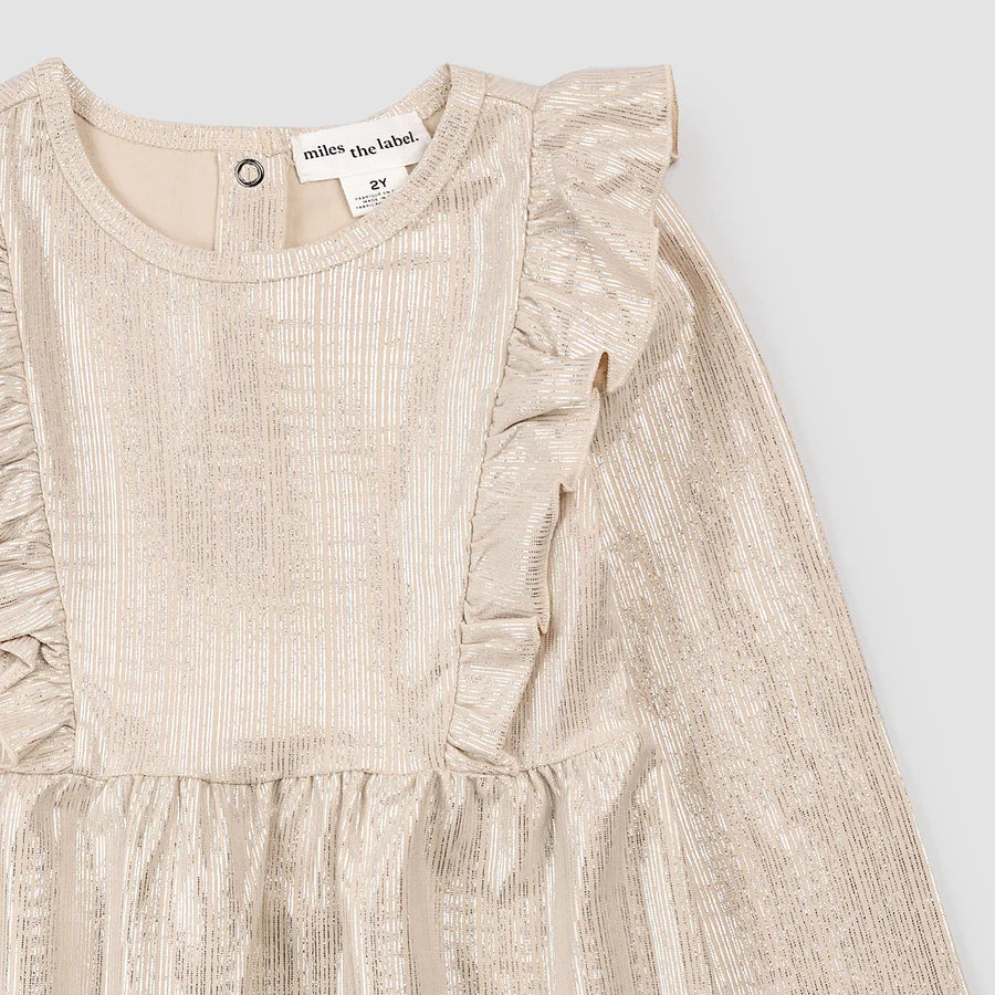 Miles the Label Gold Sparkle Dress
