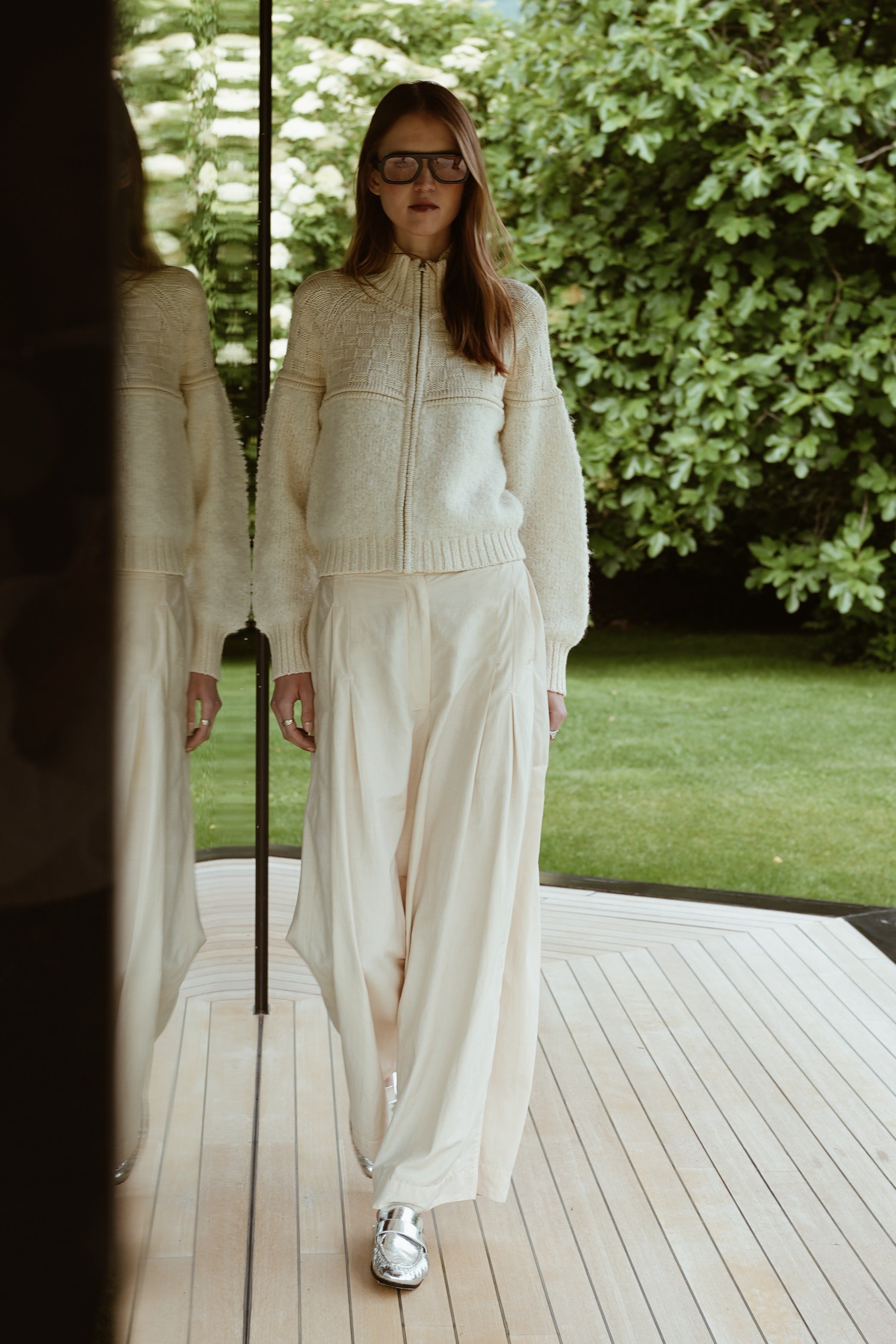 MIRTH Klosters Zip Sweater - Alabaster