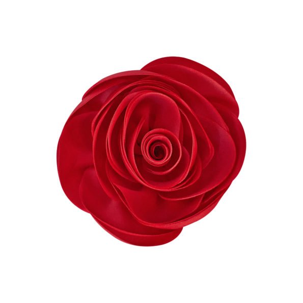 Milledeux Rose Alligator Clip - Scarlet