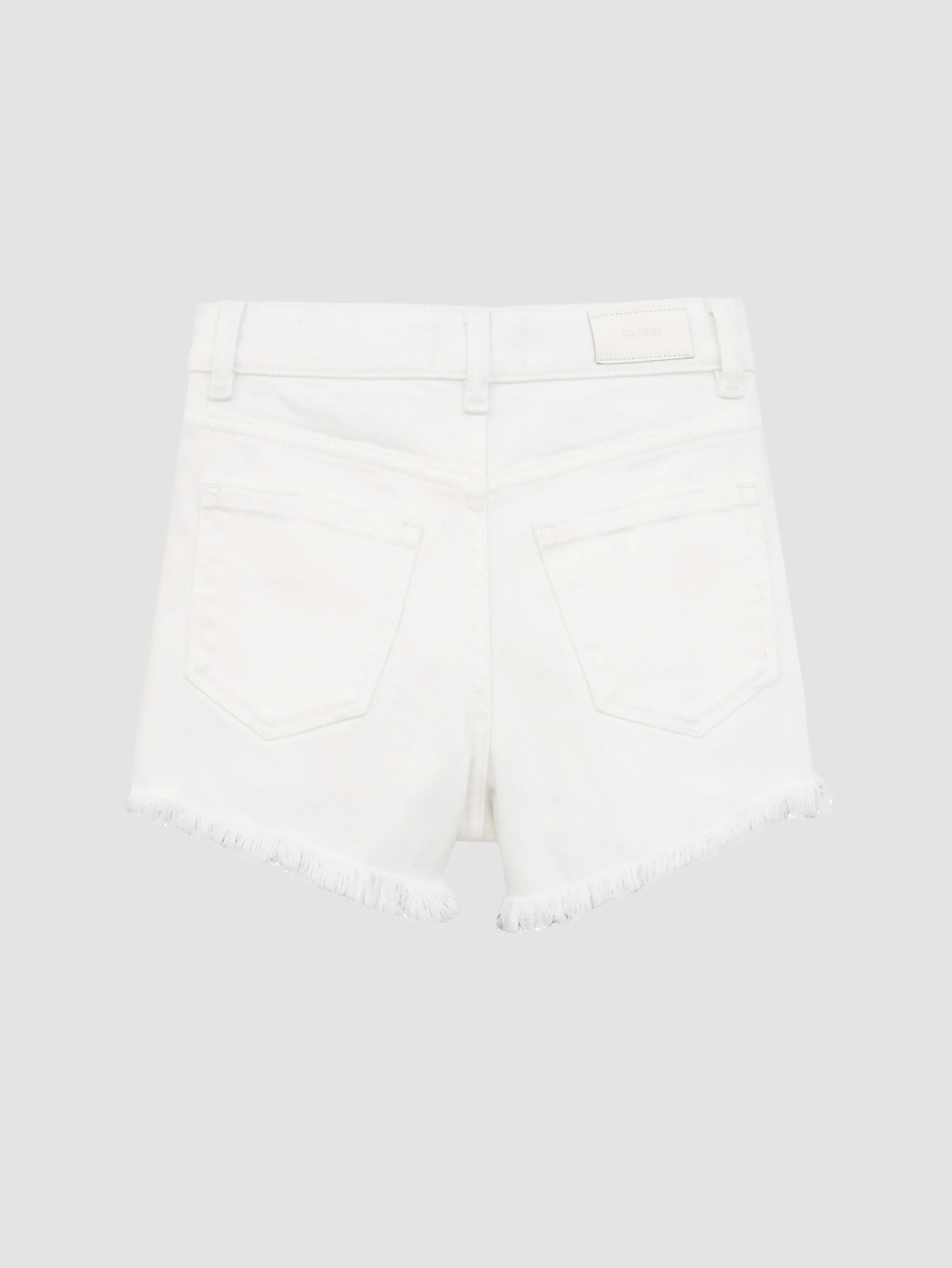 DL1961 Lucy High Rise Cut Off Shorts - White Frayed