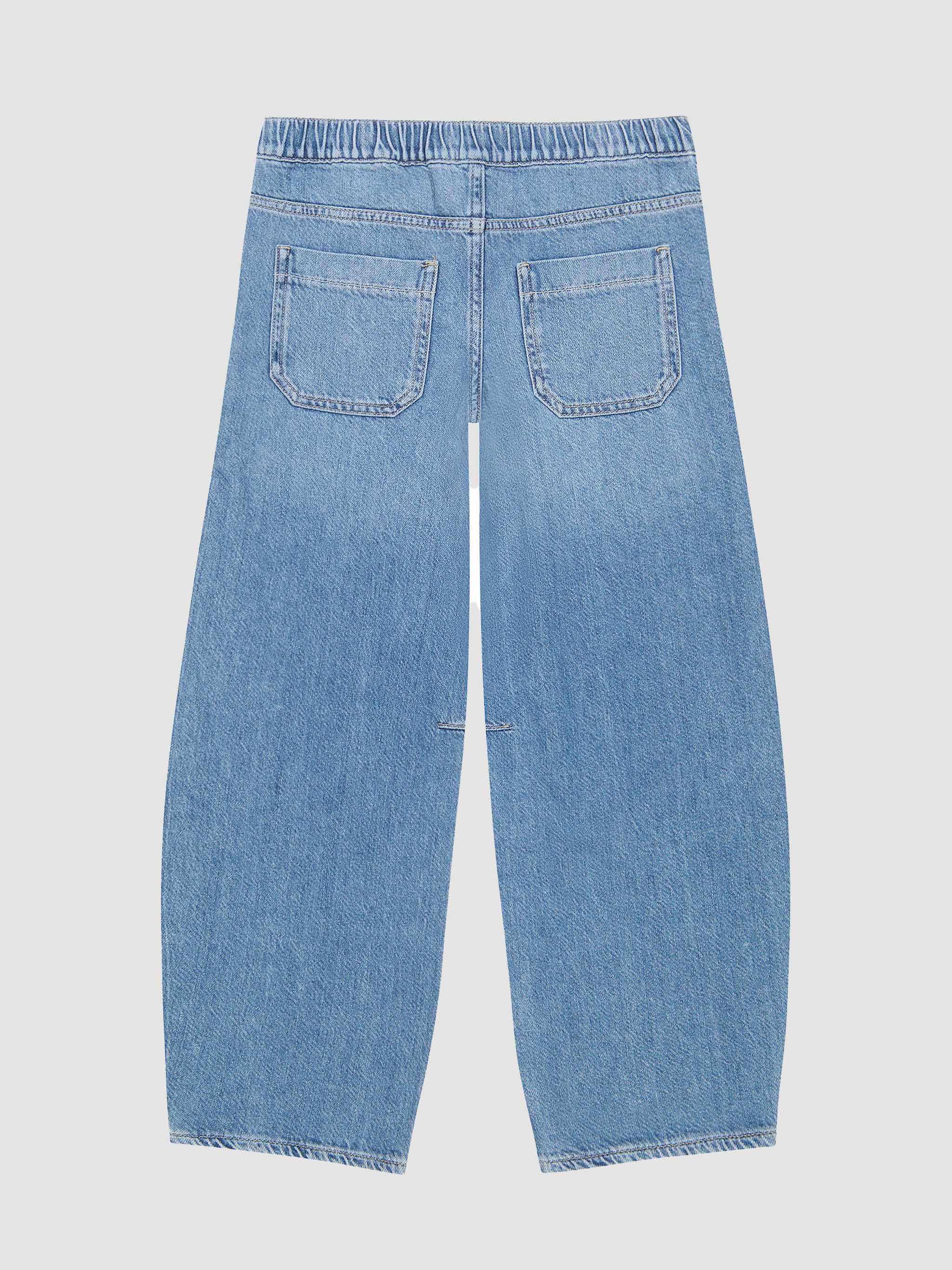 DL1961 Lilia Barrel Pull-On Jeans - Meadow Lake
