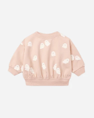Quincy Mae Relaxed Fleece Sweatshirt - Sweet Ghost