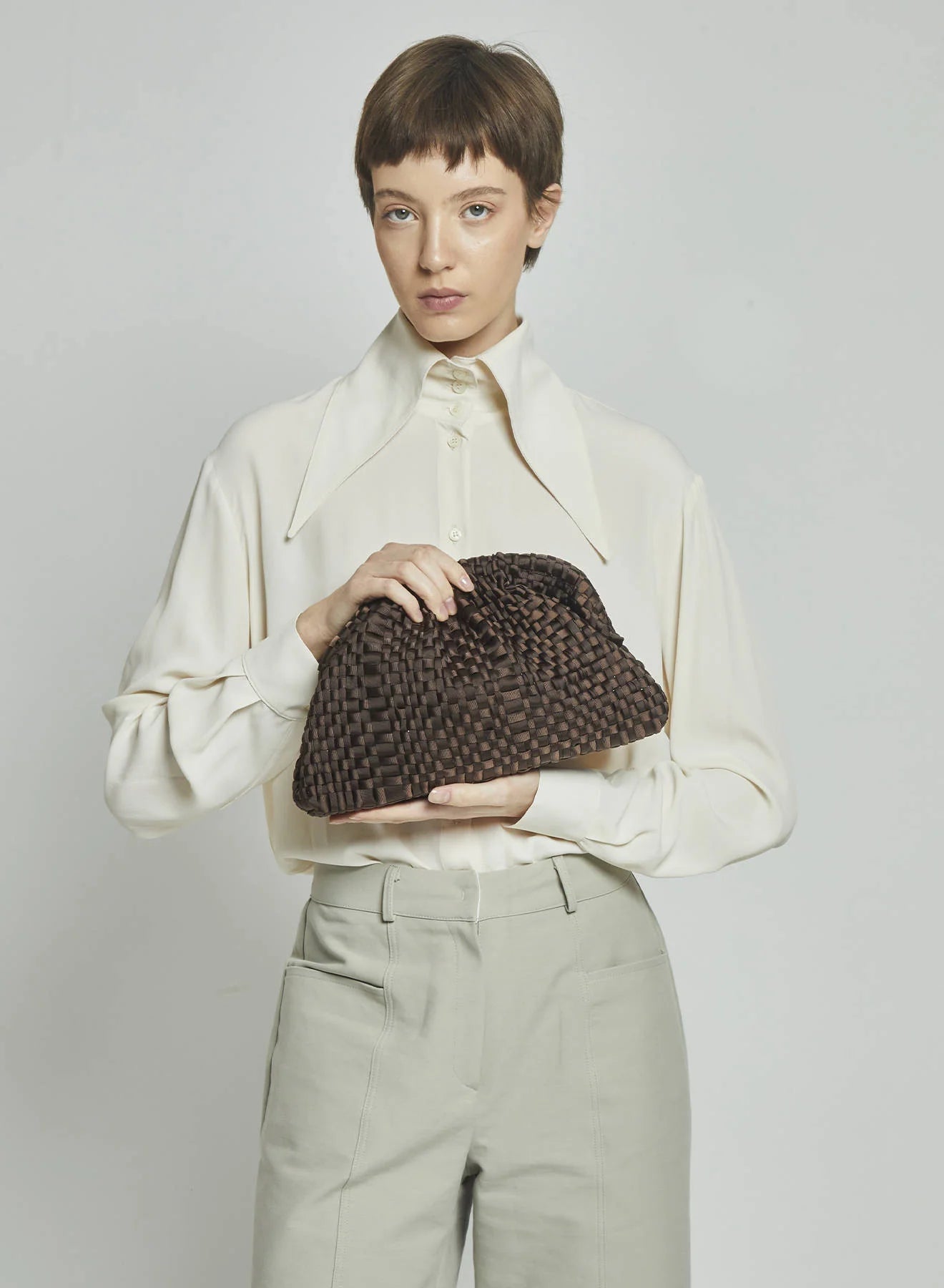 Maria La Rosa Game Bag - Dark Brown