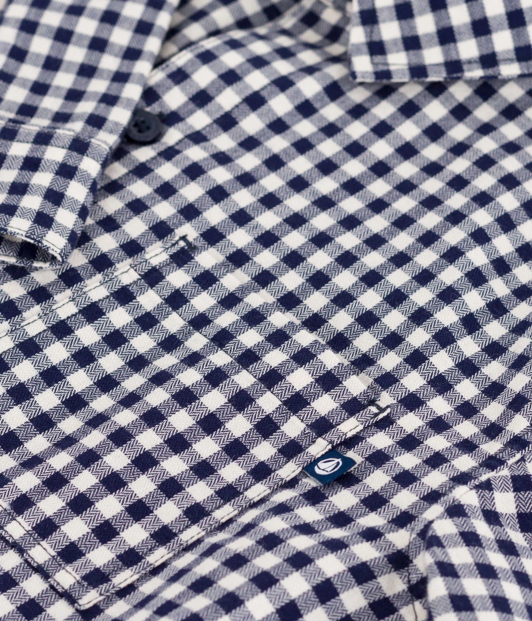 Petit Bateau Boy Long Sleeve Check Shirt