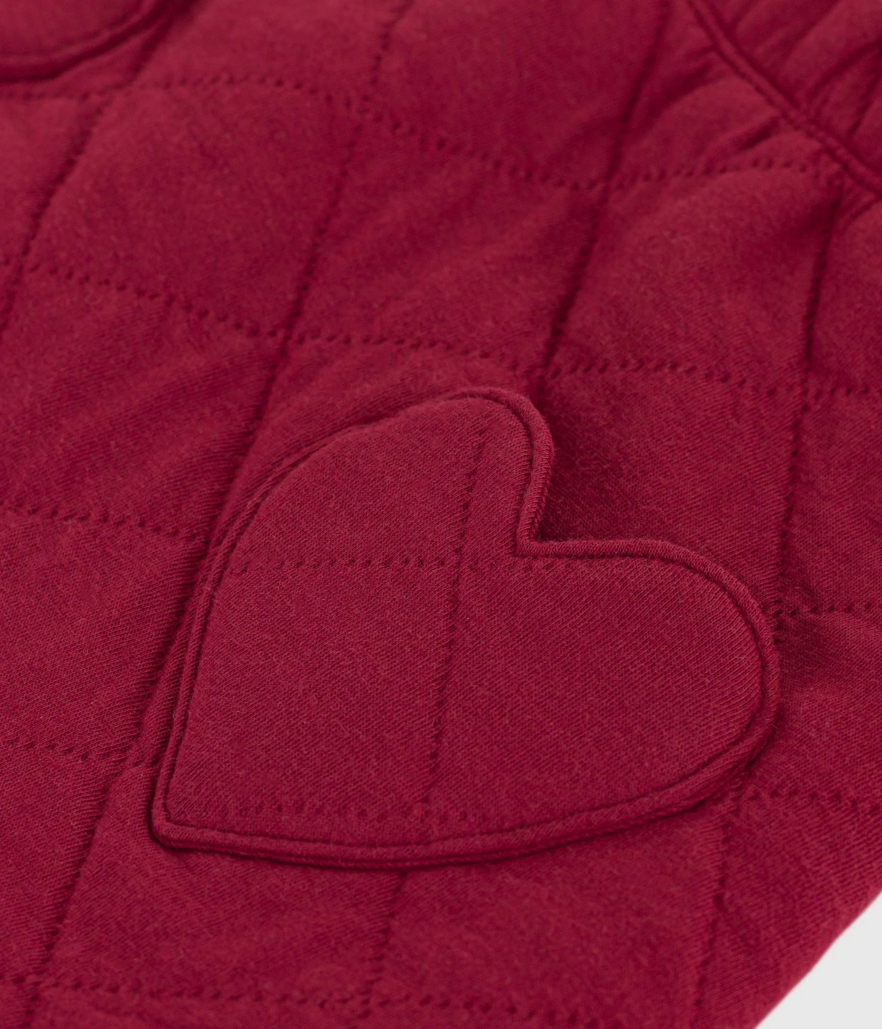 Petit Bateau Quilted Skirt with Heart Details