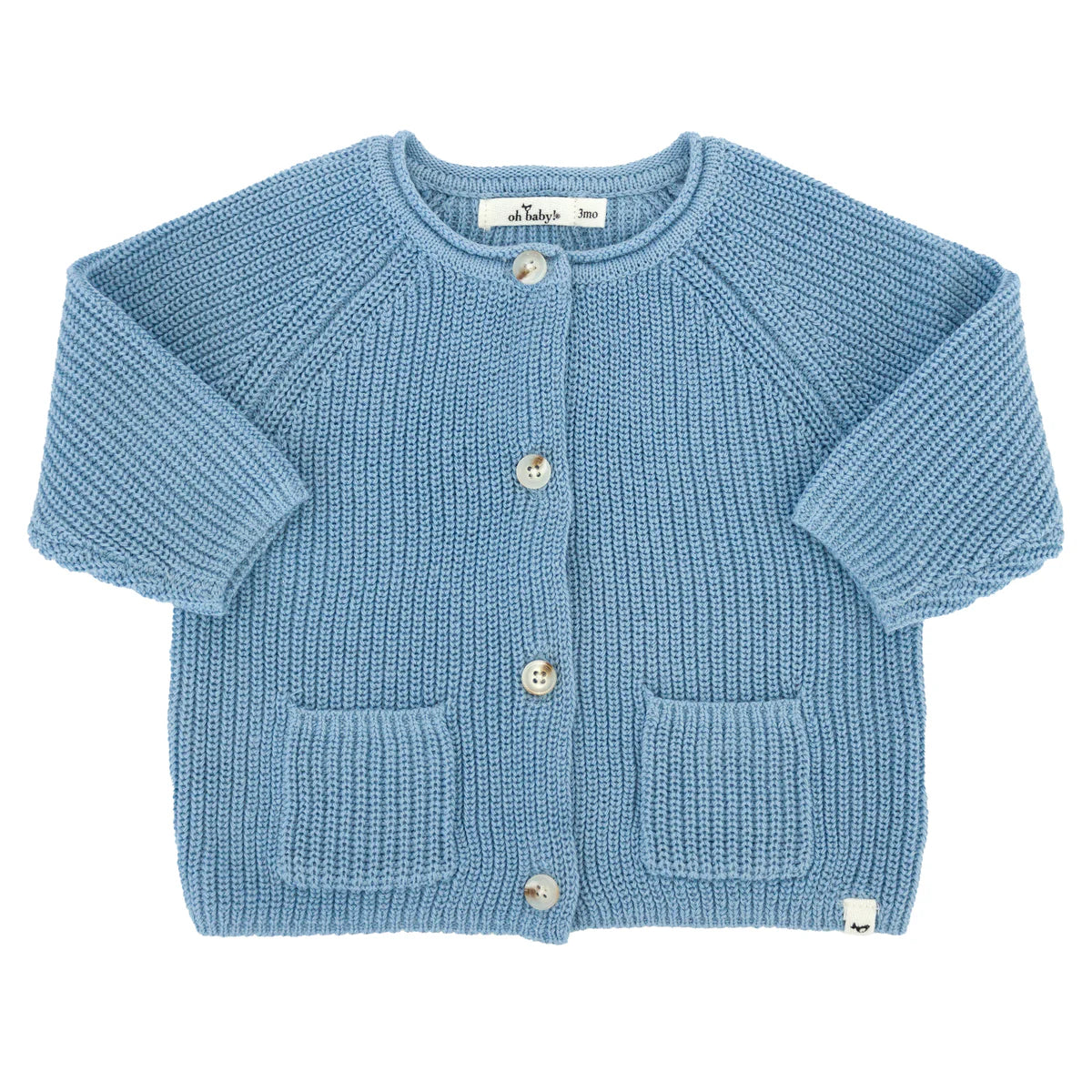 Country Club Knitted Cardigan - Blue