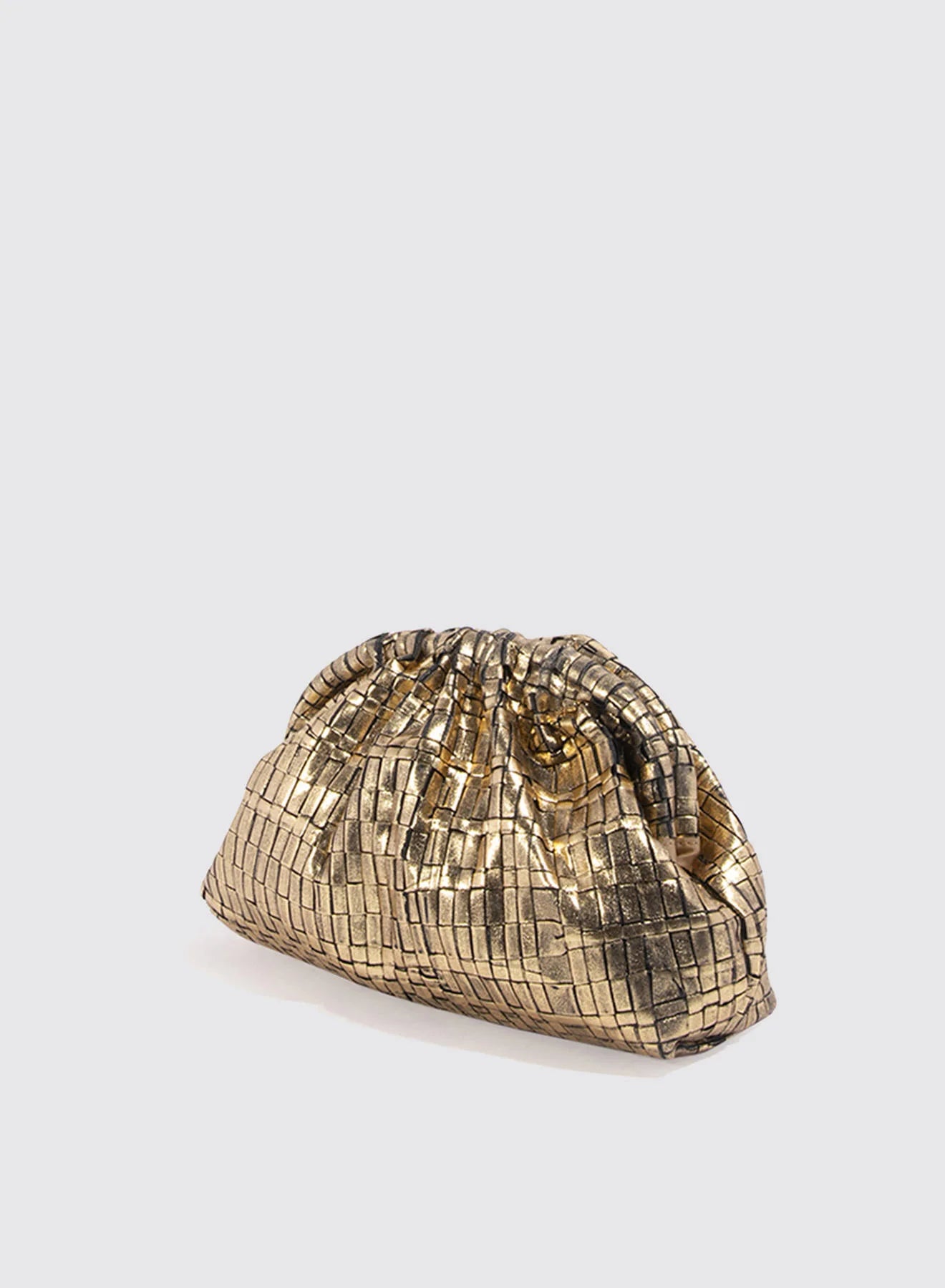 Maria La Rosa Game Laminated Bag - Gold