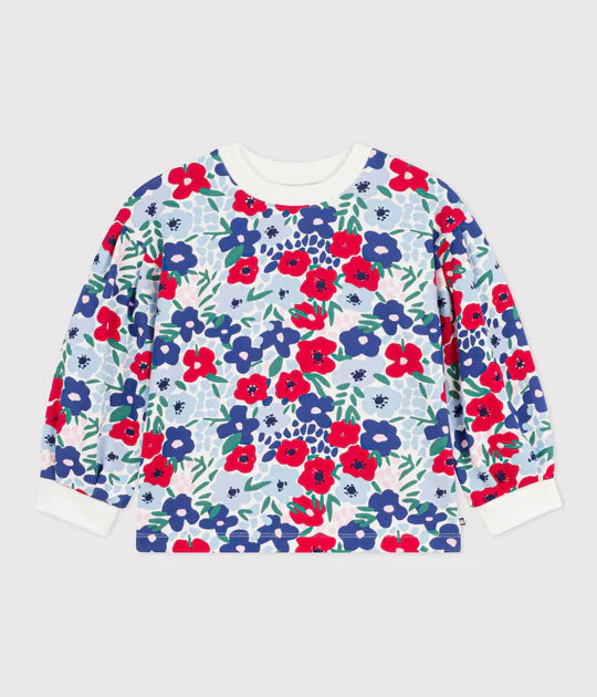 Petit Bateau Floral Sweatshirt