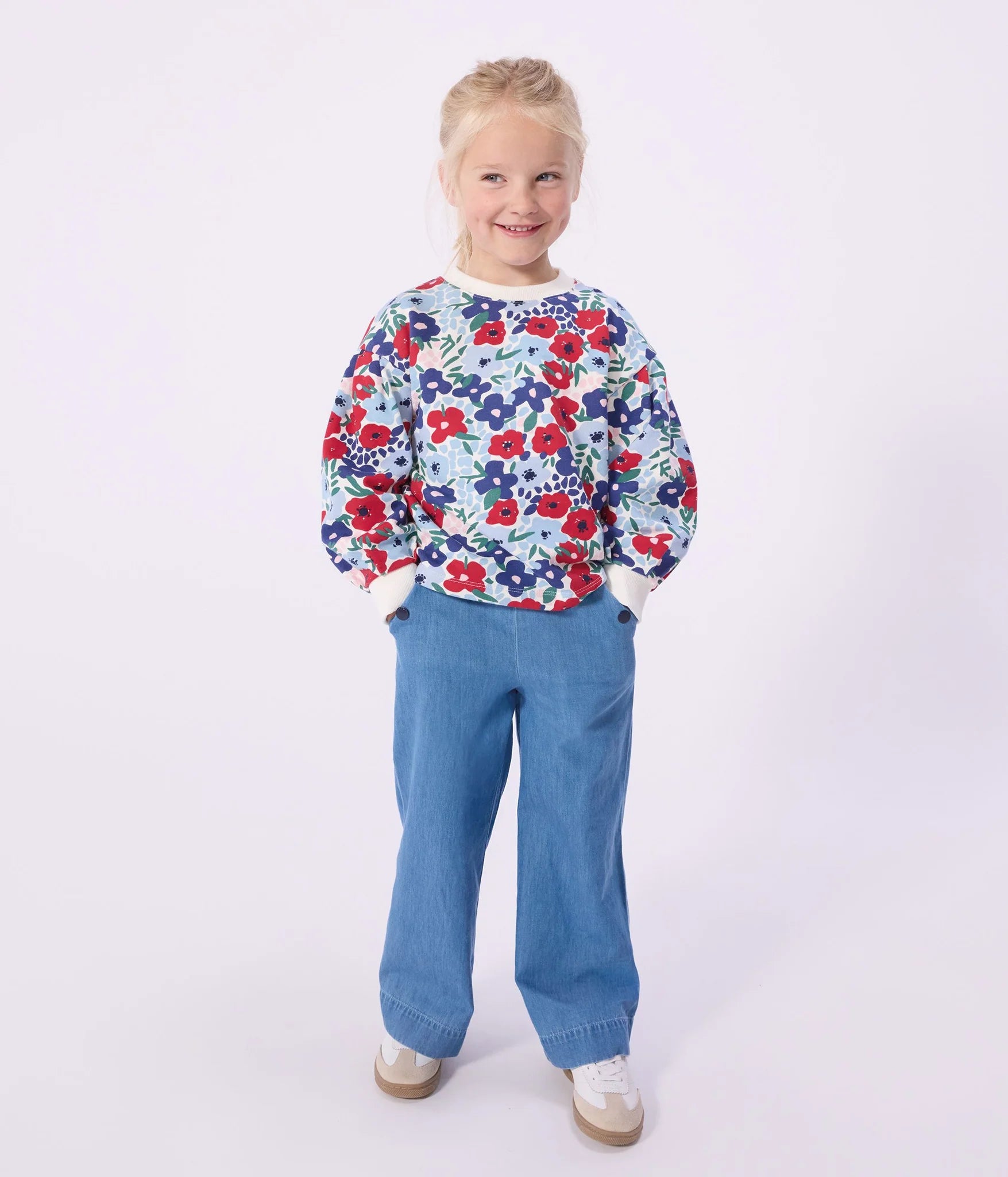Petit Bateau Floral Sweatshirt