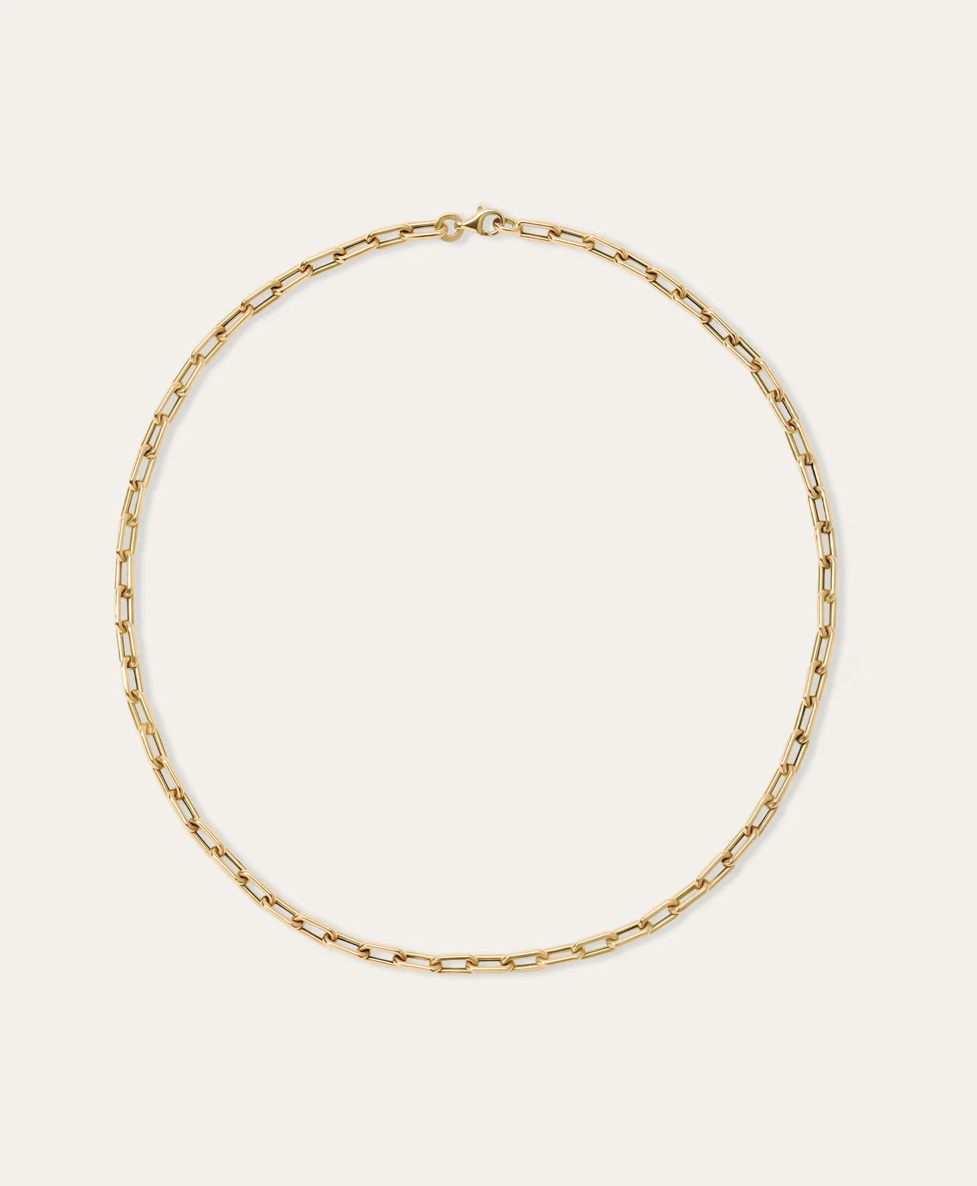 4mm Italian Chain Link Necklace