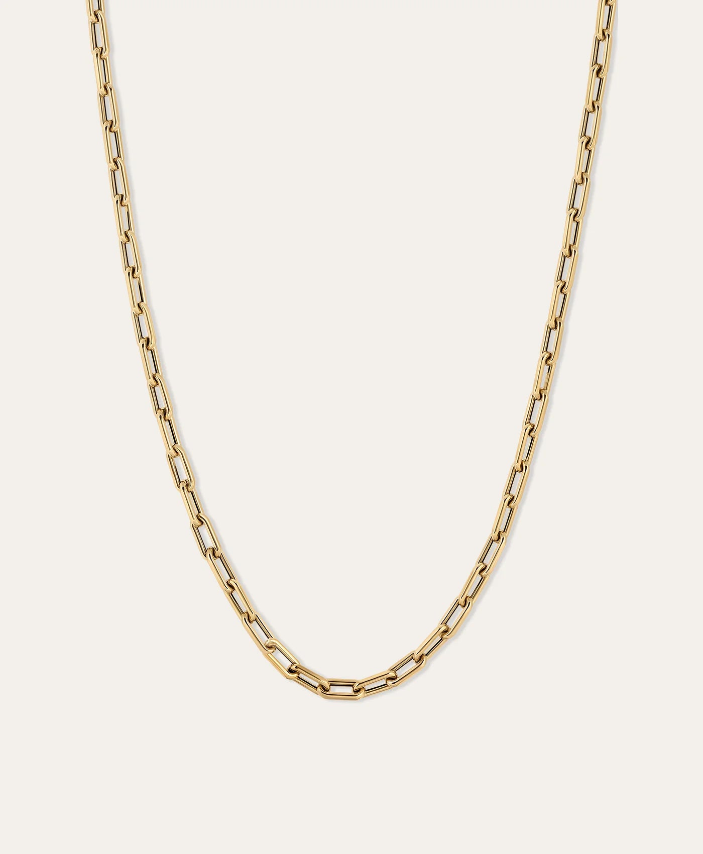 4mm Italian Chain Link Necklace