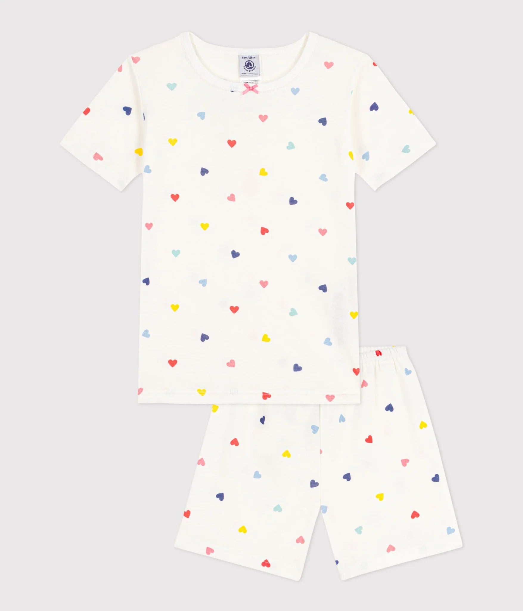 Petit Bateau Multi Heart Pajamas