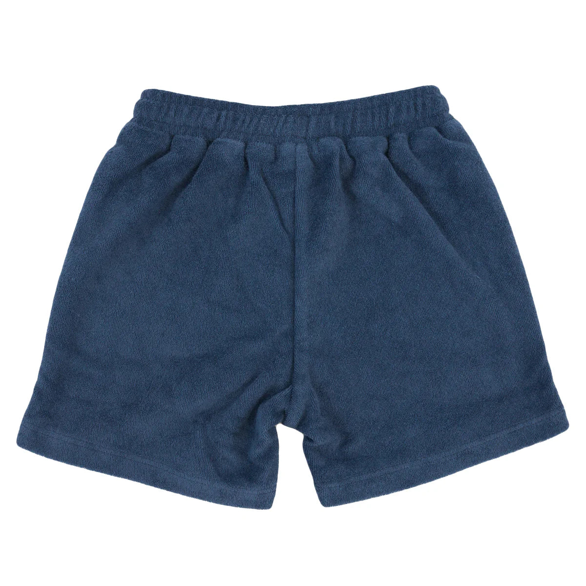 Cotton Terry Track Short - Denim