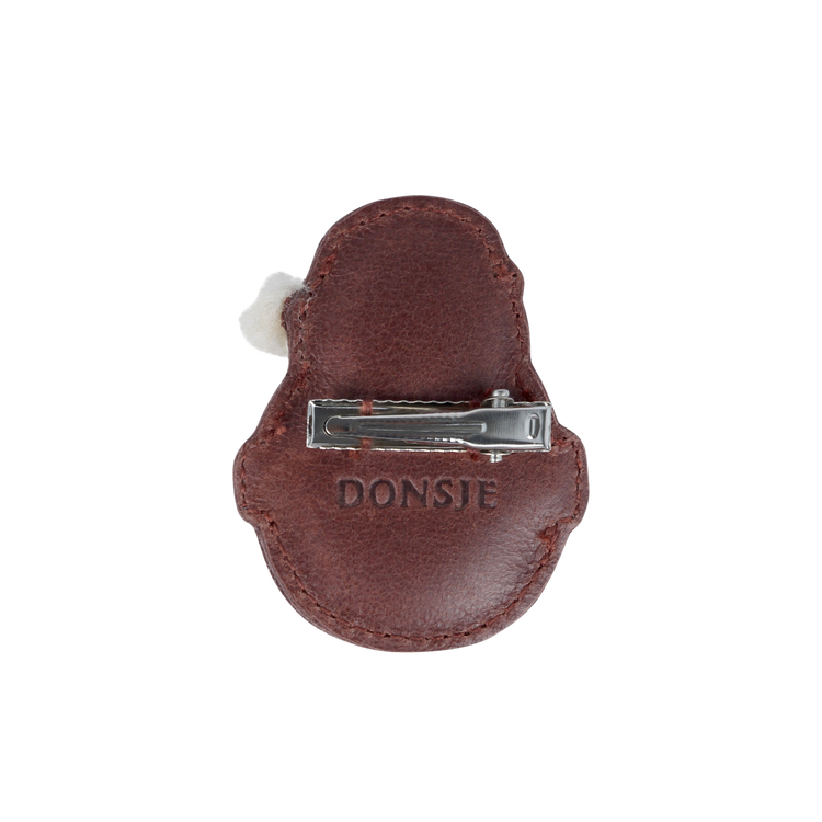 Donsje Wonda Hairclip - Santa - Burgundy Classic Leather