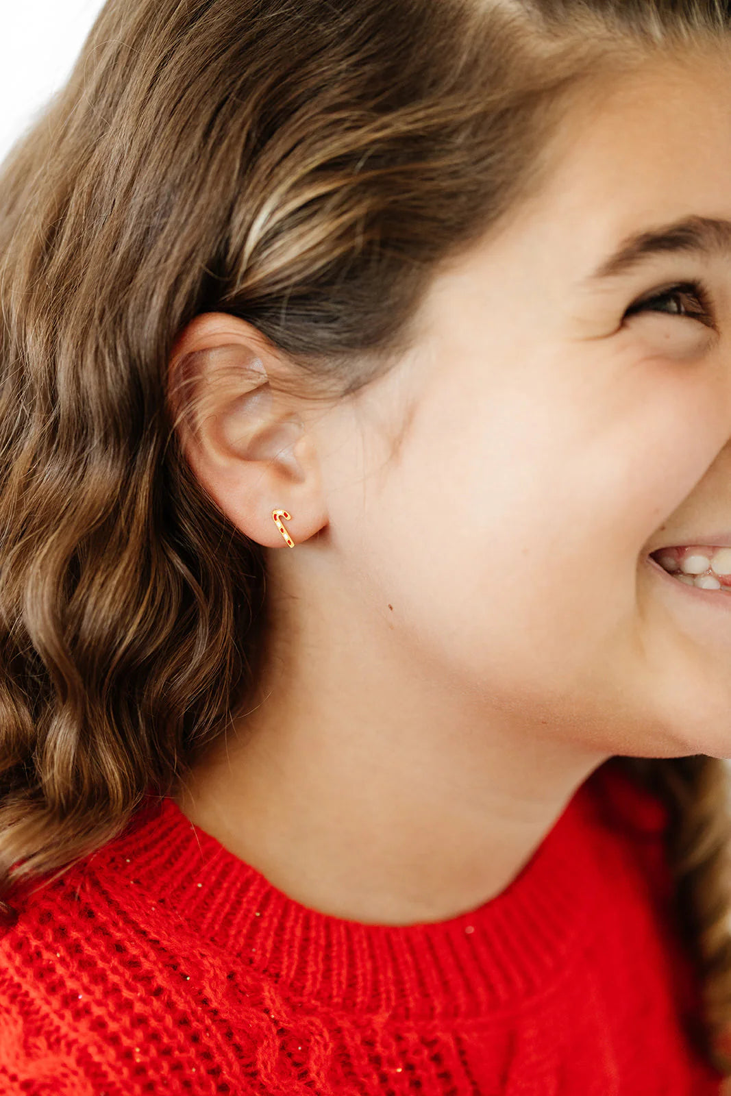 Pip Pop Candy Cane Stud Earrings