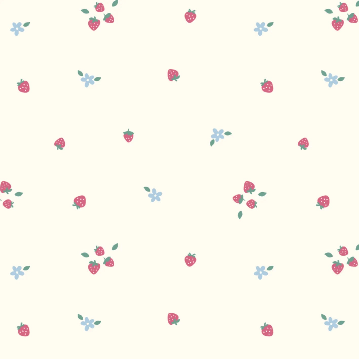 Tun Tun Pointelle Kimono Set - Natural Strawberries
