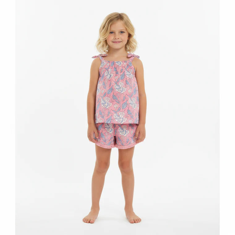 Mer St. Barth Colette Top and Short Set - Blossom