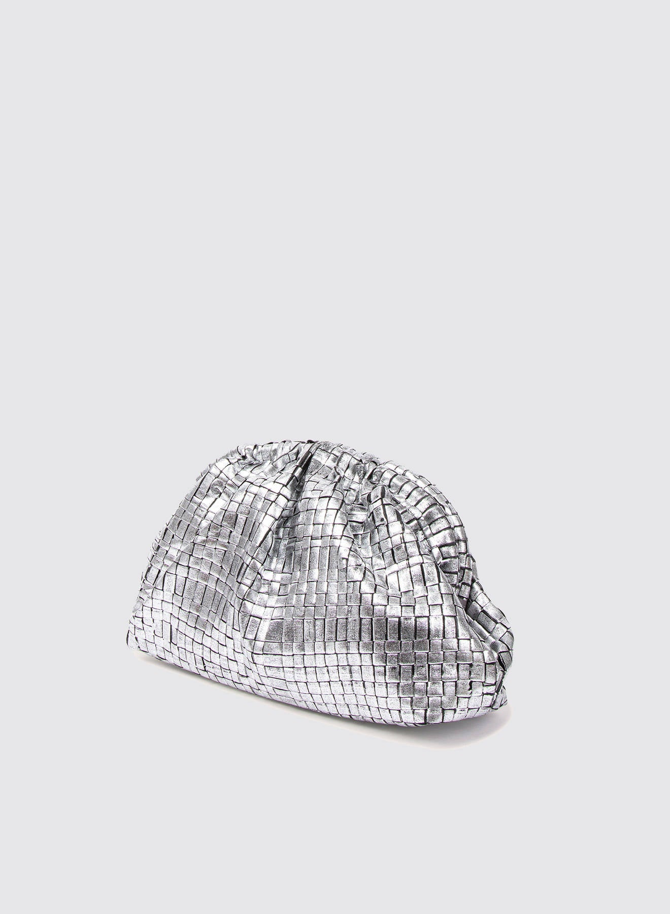 Maria La Rosa Game Laminated Bag - Silver