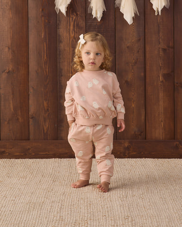 Quincy Mae Relaxed Fleece Sweatpant - Sweet Ghosts