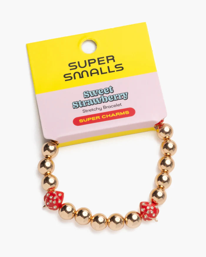 Super Smalls Sweet Strawberry Stretchy Bracelet