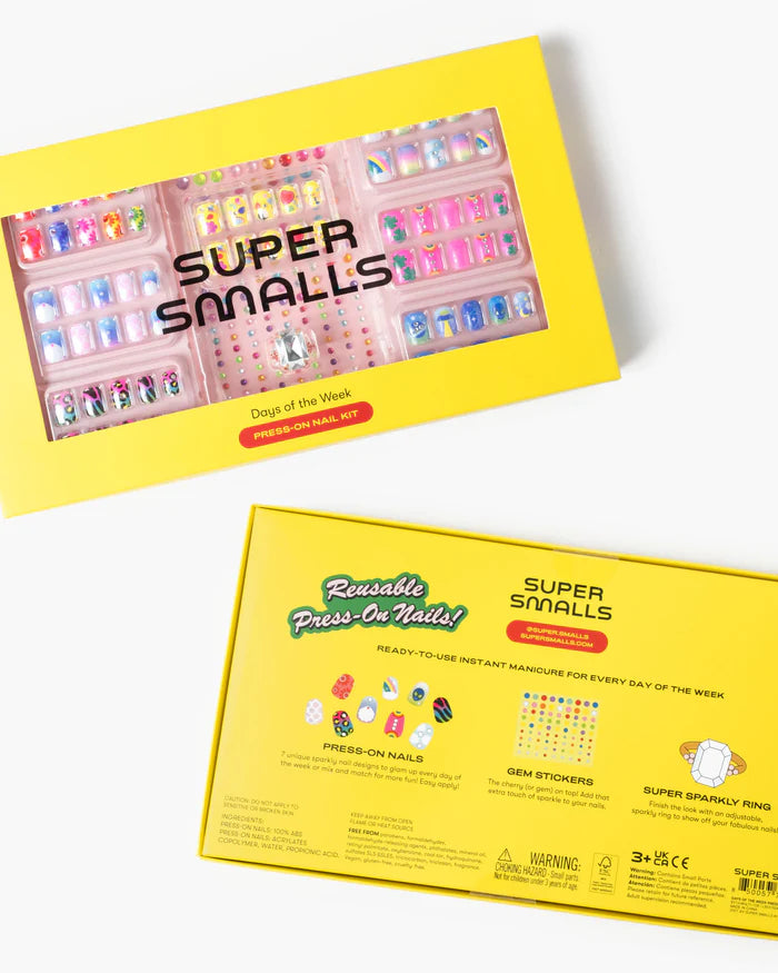 Super Smalls Days of the Week Press On Nail Kit