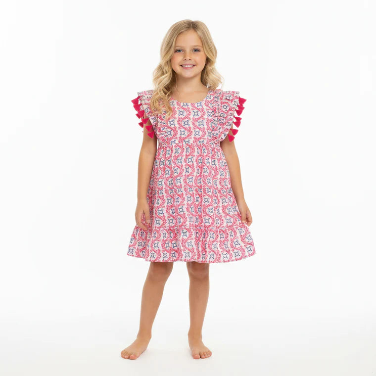 Mer St. Barth Sophie Tassel Dress - Jaipur Bloom