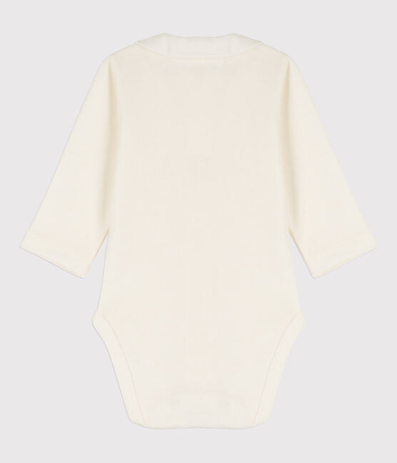 Petit Bateau Baby Longsleeve Bodysuit with Collar