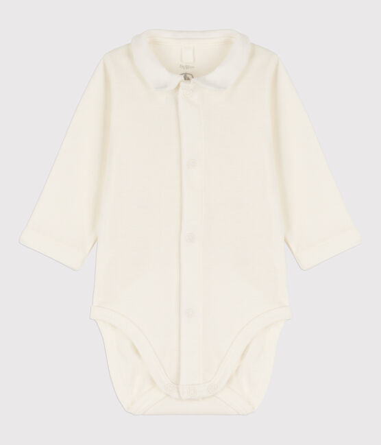 Petit Bateau Baby Longsleeve Bodysuit with Collar