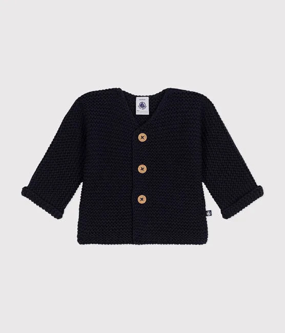 Petit Bateau Baby Cardigan - Navy