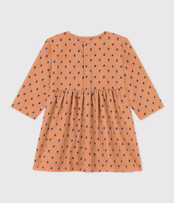 Petit Bateau Baby Longsleeve Corduroy Floral Dress