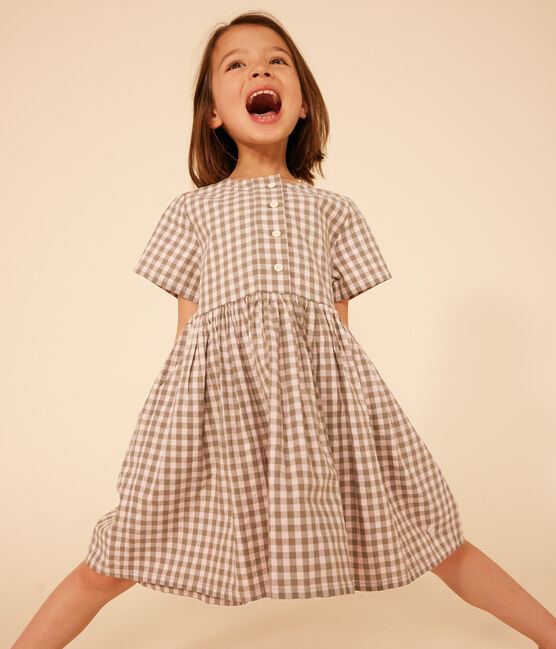 Petit Bateau Short Sleeve Check Dress