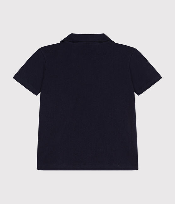 Petit Bateau Short Sleeve Polo - Navy