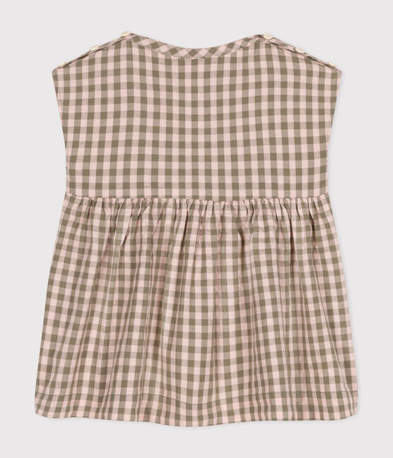 Petit Bateau Infant Sleeveless Check Dress